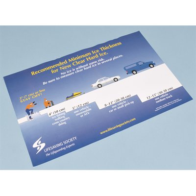 Ice Thickness Posters - size 11"x 17" (pkg. 10)