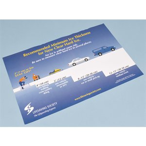 Ice Thickness Posters - size 11"x 17" (pkg. 10)