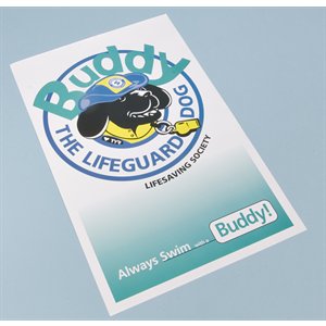 Buddy The Lifeguard Dog Poster - size 11" x 17" (pkg. 10)