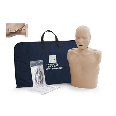 PRESTAN® Professional Adult Jaw Thrust CPR-AED Training Manikin (w Monitor)