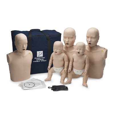 PRESTAN® Professional Family Pack (2 Jaw Thrust Adults, 1 Child, 2 Infants) (w Monitors)