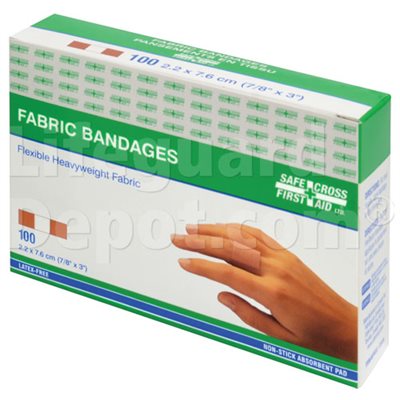 Fabric Bandages  2.2 x7.6cm, HW, 100's