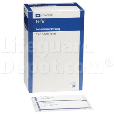 Tefla, Non-Adhertant Pads, 5.1x7.6cm, 100's, sterile