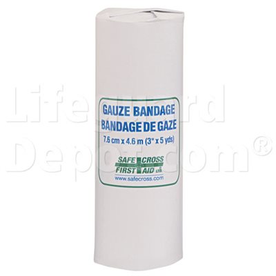 Gauze Bandage Roll, 7.6 cm