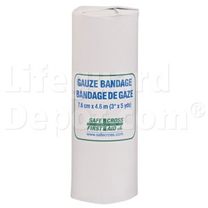 Gauze Bandage Roll, 7.6 cm