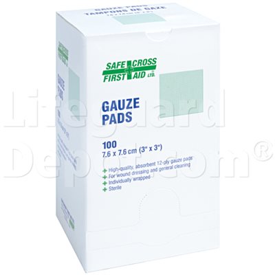 Gauze Pads 7.6 cm, 100's, Sterile