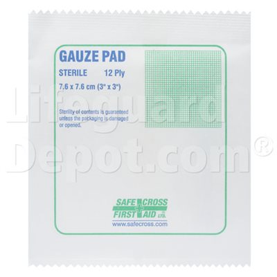 Gauze Pads 7.6 cm, 100's, Sterile