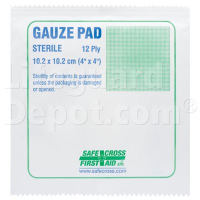 Guaze Pads, 10.2 cm, 25's, Sterile