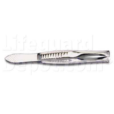 Economy Tweezers: Blunt End,Nickle-Plated, 8.1cm