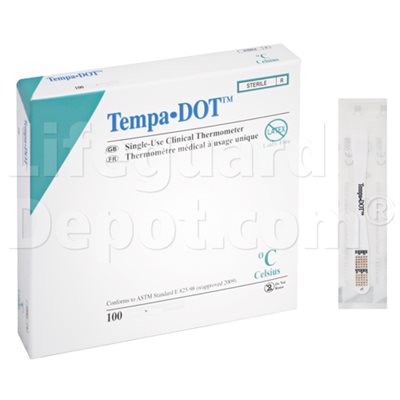 Disposable Thermometers: Oral Axillary,Tempa-Dots, 100's