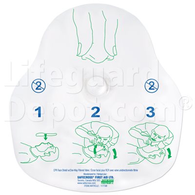 Disposable CPR mask with One Way Filtered Valve