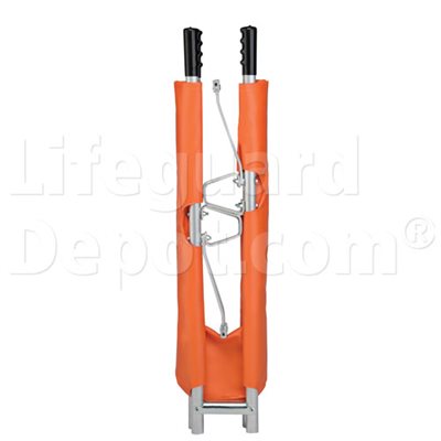 Stretcher with Wall Case & Blanket: Double Fold, Aluminum Poles