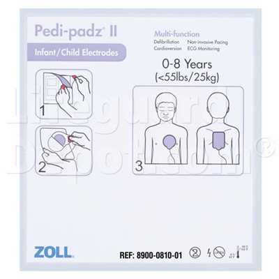 AED, Zoll, Electrodes, Infant / Child, Pedi-Padz-2