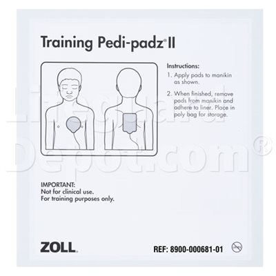 AED, Zoll< Trainer Electrodes, Infant / Child, Pedi-padz 2