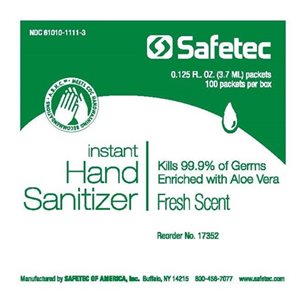 Hand Sanitizers Antiseptic Gel, 3.7ml, 100's