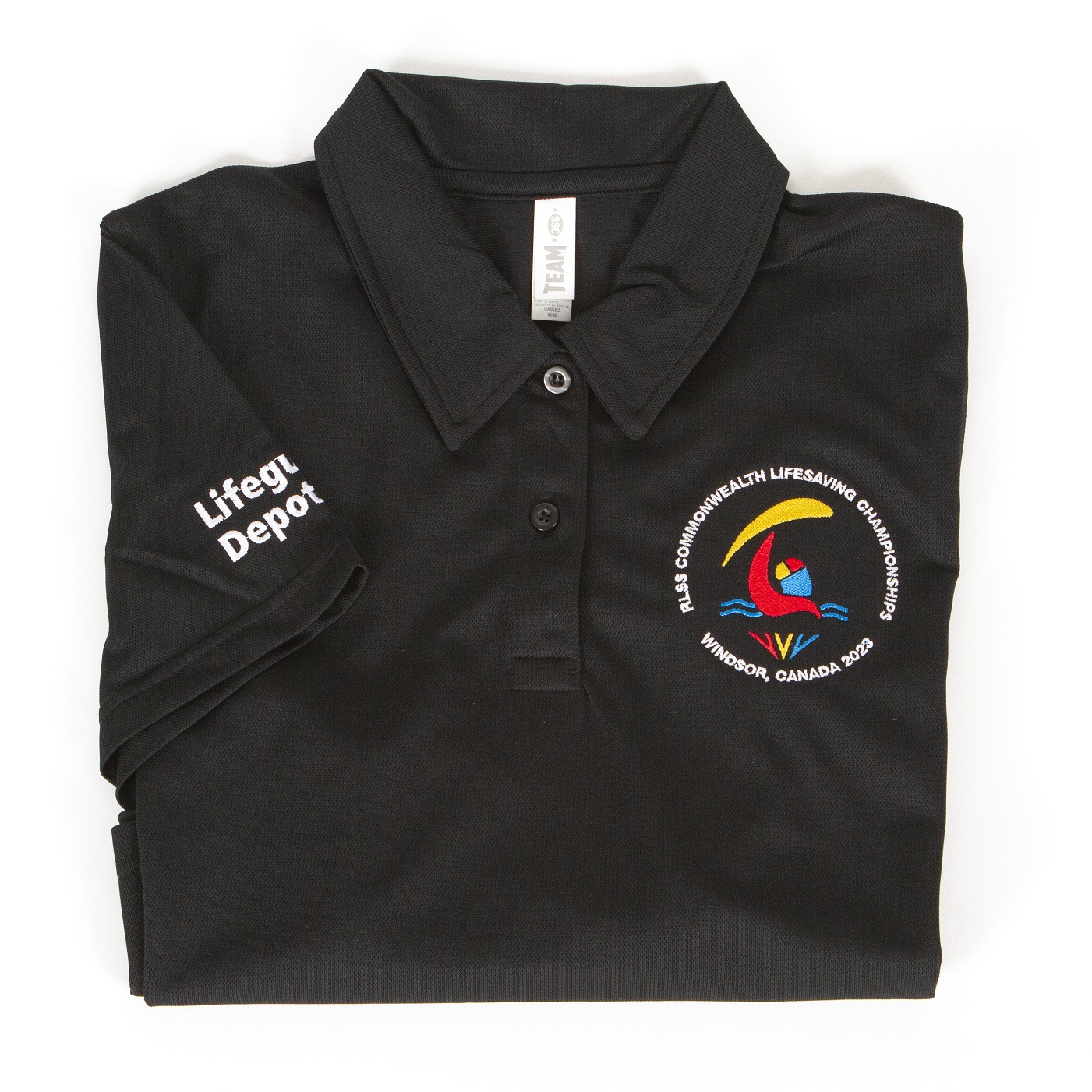 Black Commonwealth Polo Shirt - Women's (Medium)