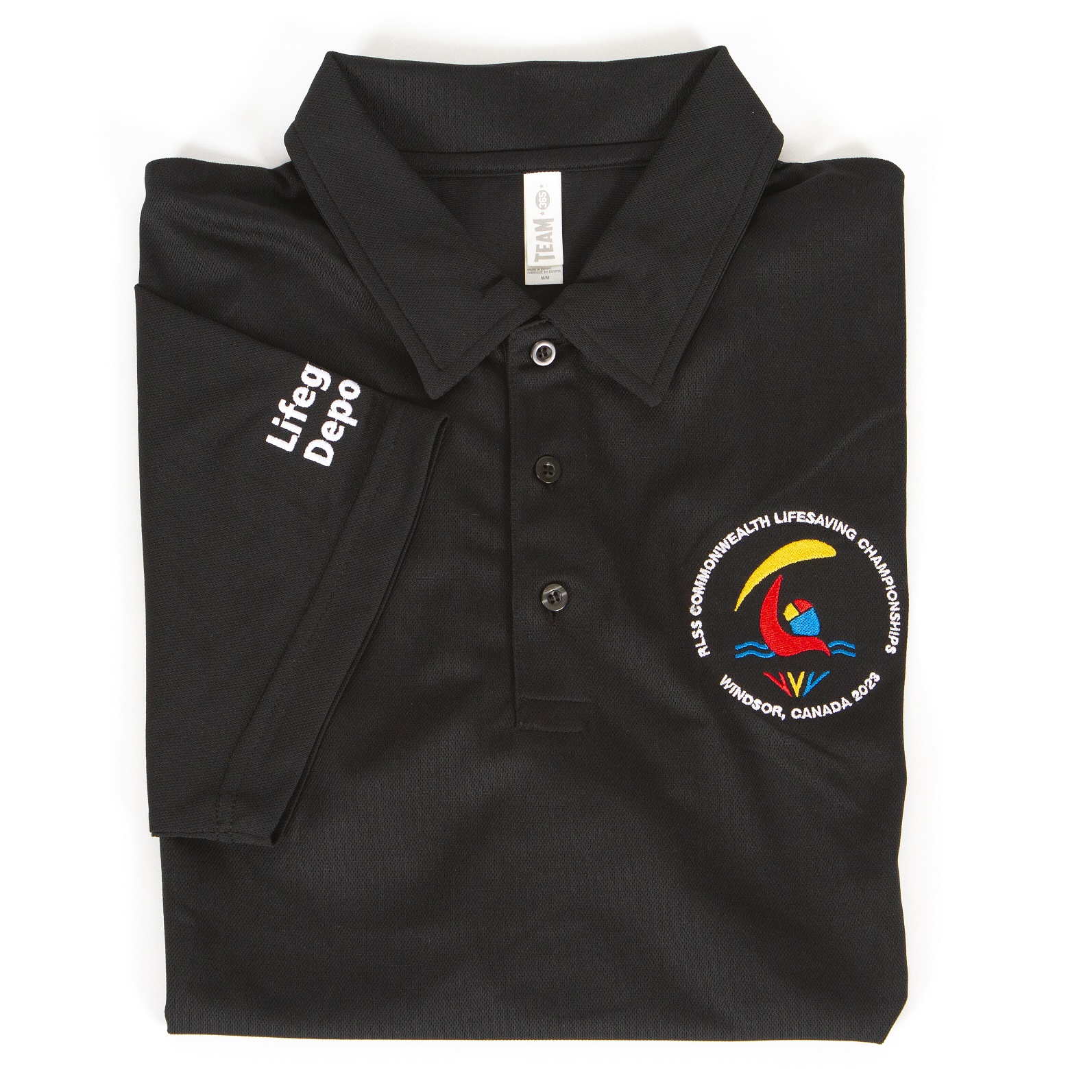 Black Commonwealth Polo Shirt - Men's (Medium)