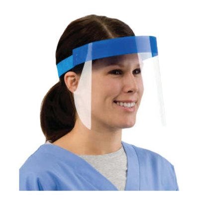 Face Shield with Elasticized Headband OSFM