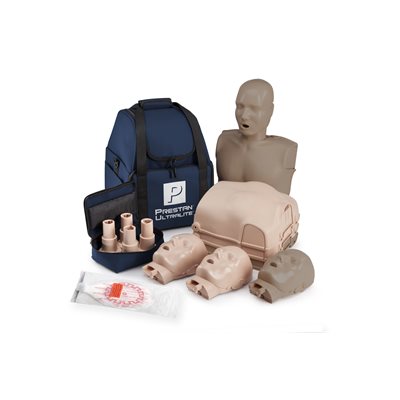 PRESTAN® Ultralite Manikin with CPR Feedback Diversity Kit, 4-Pack (2 Medium Skin & 2 Dark Skin)