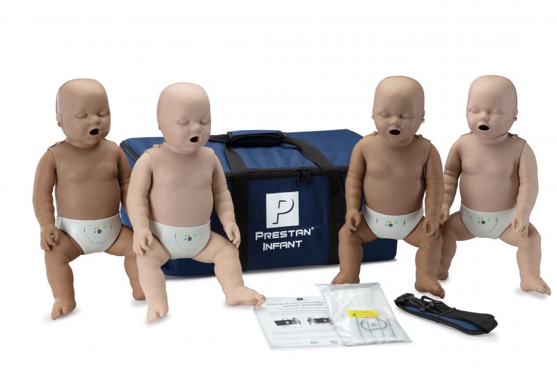 PRESTAN® Professional Infant Manikin Diversity Kit, 4-Pack (2 Medium Skin & Dark Skin)