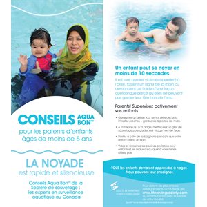 Water Smart Tip Card / Parents with children under 5 - French - Pkg - 100