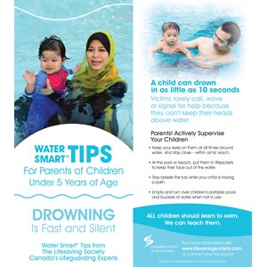 Water Smart Tip Card / Parents with children under 5-  English - Pkg.-100