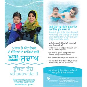 Water Smart Tip Card / Parents with children under 5 - Punjabi - Pkg - 100