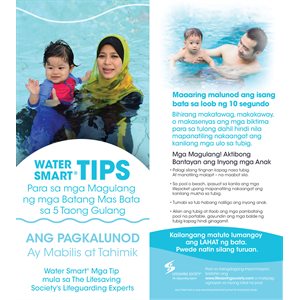 Water Smart Tip Card / Parents with children under 5 -Tagalog - Pkg - 100