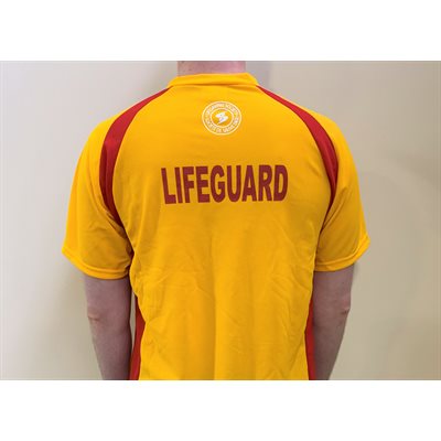 Lifeguard Shirt -Short Sleeve with V Neck (Large)