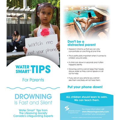 Water Smart Tip Card For Parents - Simplified Chinese - Pkg - 100