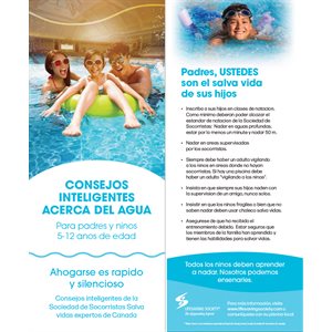 Water Smart Tip Card / Parents with Children 5-12 yrs Old - Spanish - Pkg -100