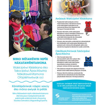 Water Smart Tip Card / Lifejackets & PFD's - Dene - Pkg - 100