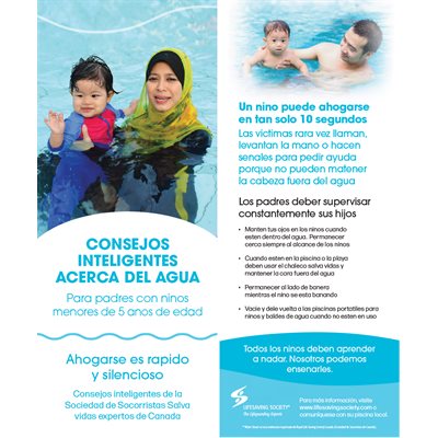 Water Smart Tip Card / Parents with children under 5 - Spanish - Pkg.-100