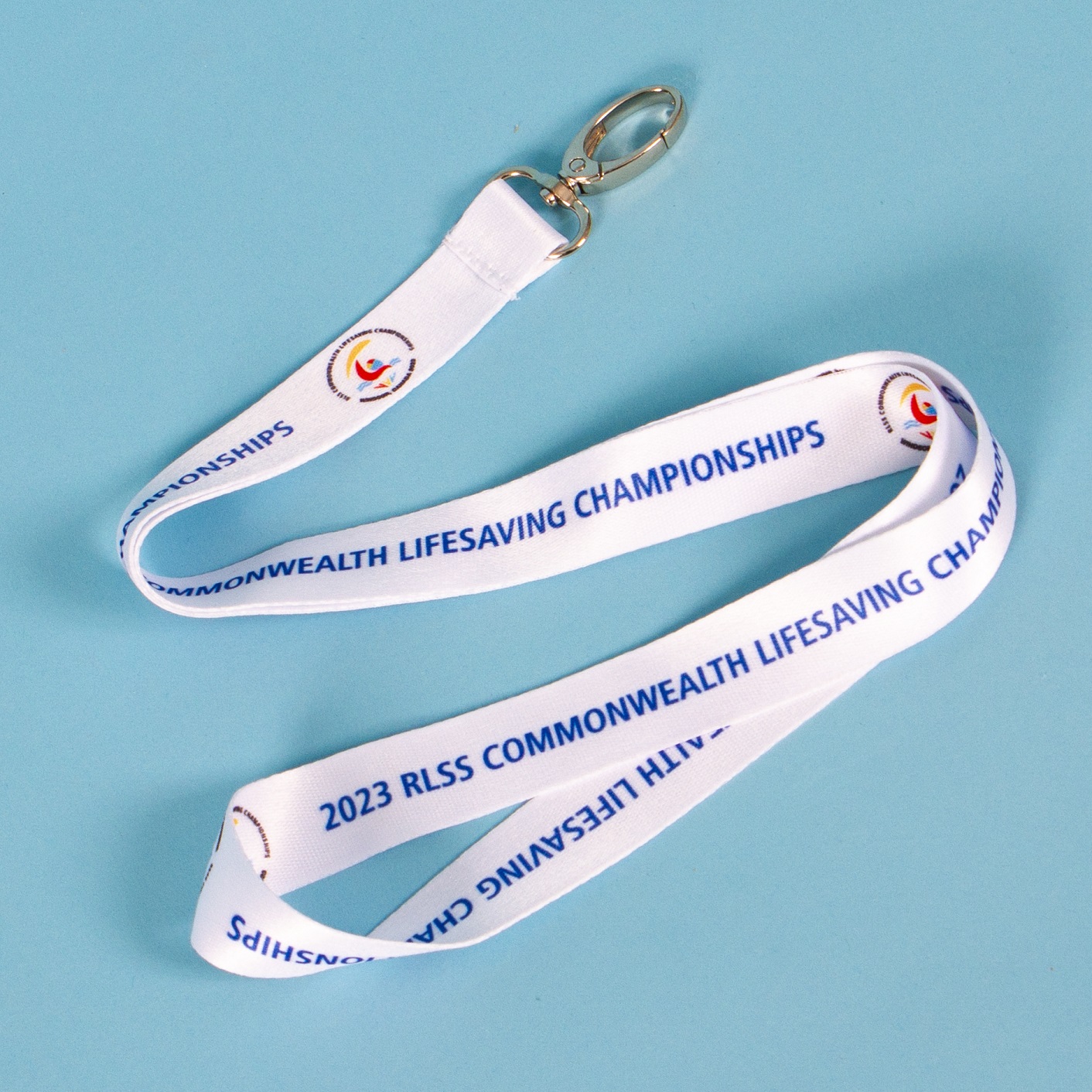 White Commonwealth Lanyard